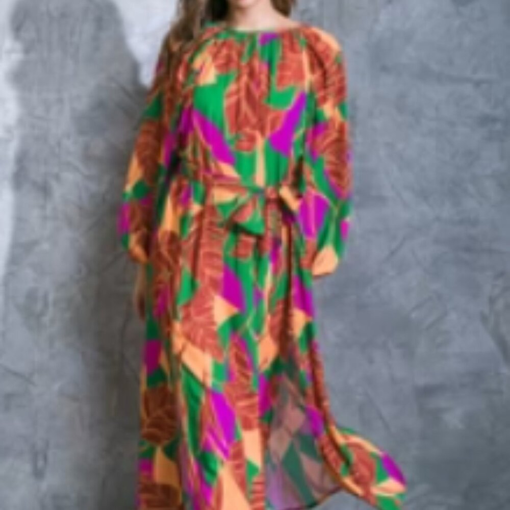 NWT Flying Tomato Cue The Chic Woven Midi Dress Medium
